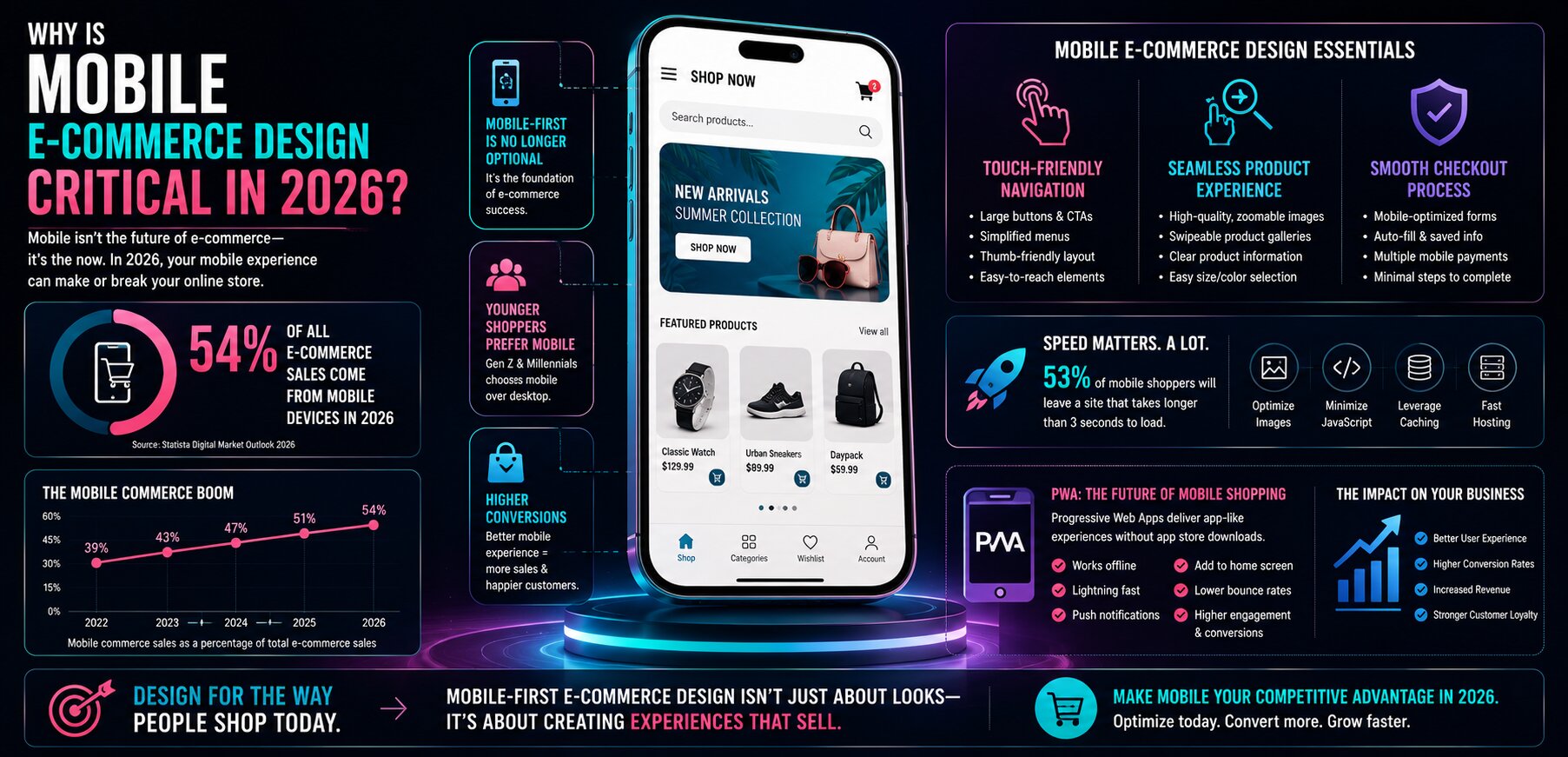 Why Is Mobile E-commerce Design Critical in 2026