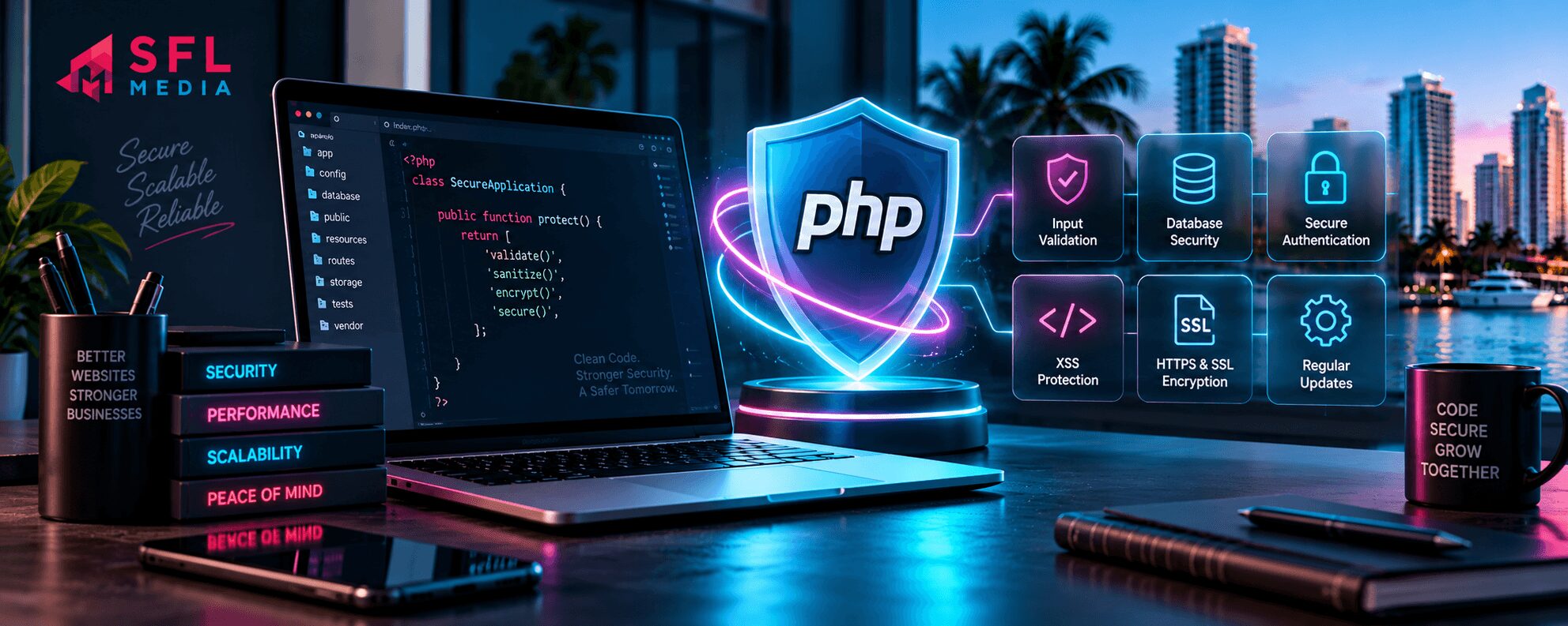 Security Measures Are Included in SFL Media's PHP Development